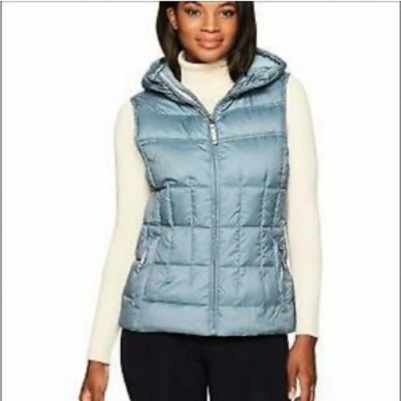 Prana goose down imogen puffer vest in bayou blue - Picture 1 of 14